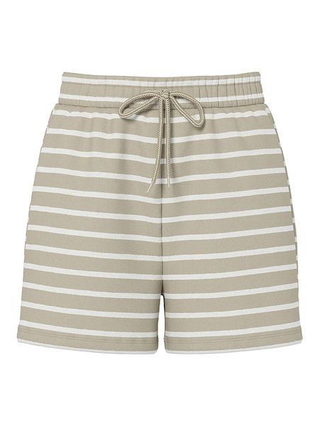 Pieces Szorty "Chilli" w kolorze beżowo-białym rozmiar: XL. Brązowe szorty damskie Pieces, bez wzorów, z podwyższonym stanem. Za 57.20 zł.