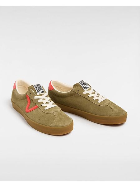 Vans Skórzane sneakersy w kolorze khaki rozmiar: 44,5. Brązowe obuwie sportowe damskie Vans, bez zapięcia. Za 161.73 zł.