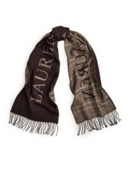 LAUREN RALPH LAUREN Szalik 454960038005 Brązowy. Brązowe szaliki damskie Lauren Ralph Lauren, bez wzorów. Za 419.99 zł.