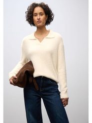 Cecil Sweter w kolorze kremowym rozmiar: 40. Brązowe swetry klasyczne damskie Cecil, bez kołnierzyka. Za 170.47 zł.