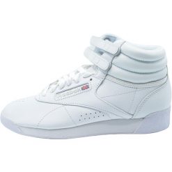 Damskie trampki na co dzień Reebok F S HI 100000103 Biały. Białe trampki damskie Reebok, bez wzorów, z materiału, za kostkę, bez zapięcia. Za 473.00 zł.