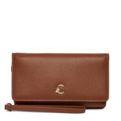 Torebka Coccinelle. Brązowe torebki wieczorowe damskie Coccinelle, bez wzorów, bez dodatków. Za 489.99 zł.