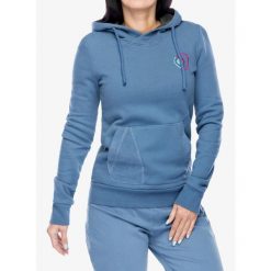 Bluza z kapturem damska E9 Sula. Niebieskie bluzy damskie E9, m, bez wzorów, z kapturem. Za 335.99 zł.