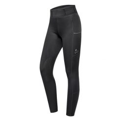 Legginsy jeździeckie mid grip damskie ELT Ella. Czarne legginsy damskie ELT, bez wzorów, z elastanu. Za 172.00 zł.