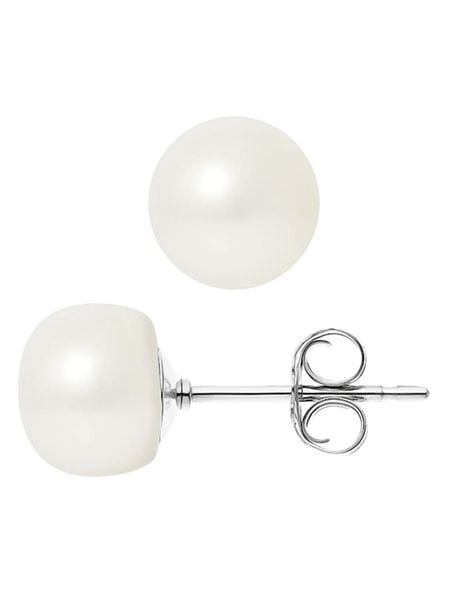 Pearl Addict Kolczyki-wkrętki z perłami w kolorze białym rozmiar: onesize. Białe kolczyki damskie Pearl Addict, z perłą, srebrne. Za 208.99 zł.