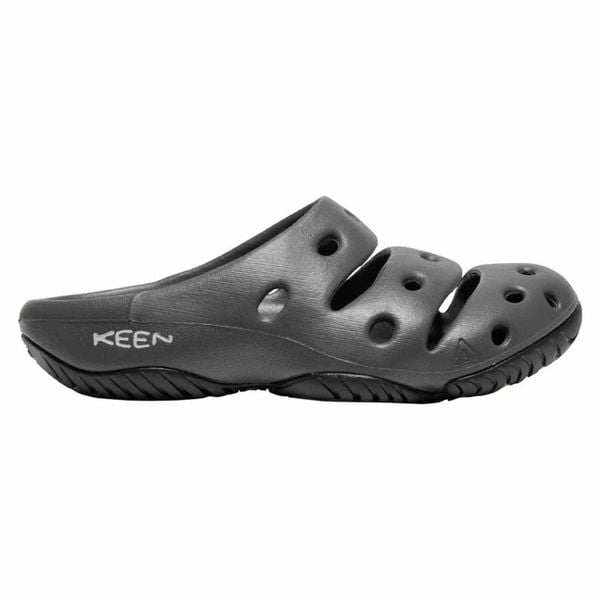 Klapki turystyczne damskie Keen Yogui. Szare klapki damskie Keen, bez wzorów, bez obcasa, bez zapięcia. Za 215.05 zł.
