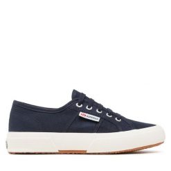 Tenisówki Superga. Niebieskie trampki damskie Superga, bez wzorów, bez zapięcia. Za 199.99 zł.