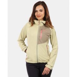 Damska kurtka softshell Kilpi BELTRA-W. Brązowe kurtki sportowe damskie Kilpi, xl, bez wzorów, z softshellu, bez kaptura. Za 473.69 zł.