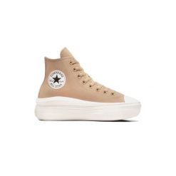 Trampki damskie Converse Chuck Taylor All Star Move Platform. Brązowe trampki damskie Converse, bez wzorów, bez zapięcia. Za 299.99 zł.