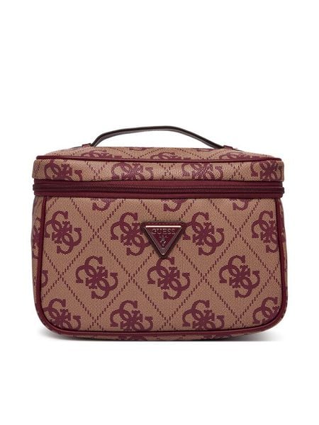 Guess Kosmetyczka Berta TWOB86 88039 Beżowy. Brązowe kosmetyczki damskie Guess, ze skóry, bez dodatków. Za 349.99 zł.