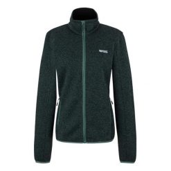 Kurtka polarowa z pełnym zamkiem damska Regatta Newhill. Zielone kurtki damskie Regatta, bez wzorów, z polaru, bez kaptura. Za 251.10 zł.