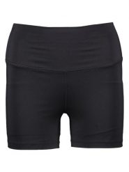 4F Szorty funkcyjne w kolorze czarnym rozmiar: M. Czarne spodenki sportowe damskie 4F, m, bez wzorów, z materiału, z podwyższonym stanem, outdoorowe. Za 69.91 zł.