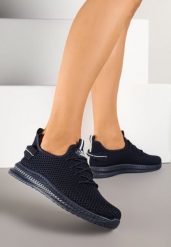 Granatowe Elastyczne Buty Sportowe Sneakersy Nuriane. Niebieskie obuwie sportowe casual damskie Renee, z jeansu. Za 44.99 zł.