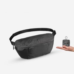 Torebka nerka Forclaz Travel 2 l. Czarne nerki i saszetki damskie FORCLAZ, bez wzorów, z materiału. Za 19.99 zł.