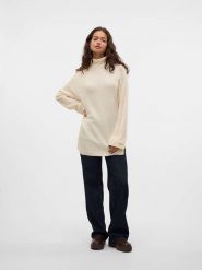 Vero Moda Golf w kolorze kremowym rozmiar: S. Brązowe golfy damskie Vero Moda, s, bez wzorów, bez ramiączek. Za 52.79 zł.