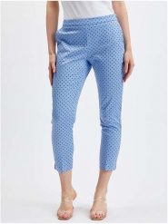 Orsay Spodnie w kolorze błękitno-czarnym rozmiar: 36. Niebieskie spodnie materiałowe damskie Orsay, bez wzorów, z materiału. Za 65.85 zł.