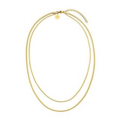 Purelei Purelei Podwójny Łańcuch Two Layers Naszyjniki 1 ct Damski. Czerwone naszyjniki damskie Purelei, pozłacane. Za 135.89 zł.