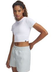 Under Armour Koszulka sportowa "Rival Rib" w kolorze białym rozmiar: XS. Białe koszulki sportowe damskie Under Armour, xs, bez wzorów, bez ramiączek, outdoorowe. Za 69.95 zł.