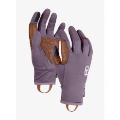 Rękawiczki skiturowe damskie Ortovox Fleece Light Glove. Fioletowe rękawiczki damskie ORTOVOX, bez wzorów. Za 234.99 zł.