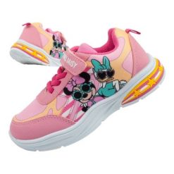 Buty sportowe Leomil DM011005 różowe. Czerwone buty sportowe dziewczęce z materiału, bez zapięcia. Za 242.91 zł.