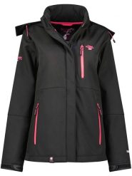 Geographical Norway Kurtka softshellowa "Touna" w kolorze czarnym rozmiar: M. Czarne kurtki sportowe damskie Geographical Norway, m, bez wzorów, bez kaptura. Za 149.31 zł.