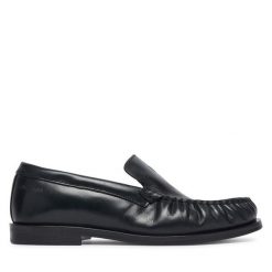 Mokasyny Calvin Klein. Czarne mokasyny damskie Calvin Klein, bez obcasa. Za 569.99 zł.