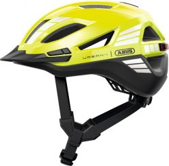 Kask Abus Urban-I 4.0 ACE sygnałowy Electric Green S 51-55 cm. Zielone spodnie materiałowe dziewczęce Abus, bez wzorów. Za 607.95 zł.