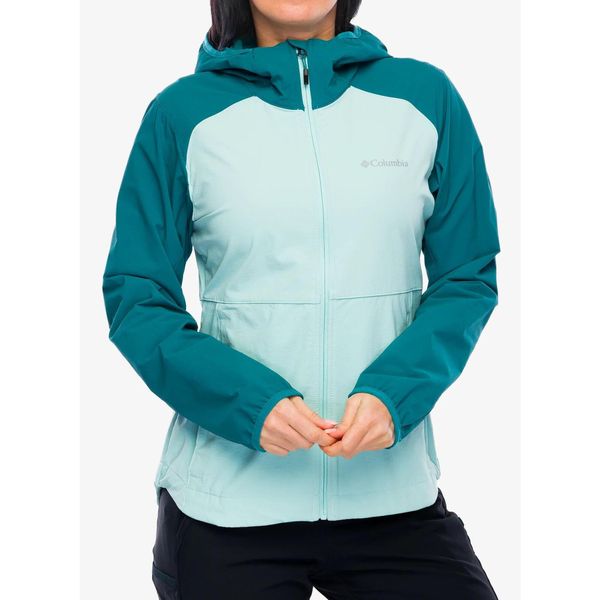 Kurtka softshell damska Columbia Heather Canyon II Hooded Softshell. Zielone kurtki damskie Columbia, bez wzorów, z softshellu, bez kaptura. Za 353.99 zł.