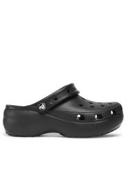 Crocs Klapki Classic Platform Clog 206750 Czarny. Czarne klapki damskie Crocs, bez wzorów, z tworzywa sztucznego, bez obcasa, bez zapięcia. Za 209.99 zł.