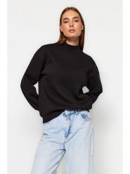 Trendyol Bluza w kolorze czarnym rozmiar: S. Czarne bluzy damskie Trendyol, s, bez wzorów, bez kaptura. Za 65.85 zł.