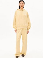 ARMEDANGELS bluza z kapturem Kobiety Bawełna żółty, L. Żółte bluzy damskie ARMEDANGELS, l, bez wzorów, z bawełny, z kapturem. Za 499.95 zł.