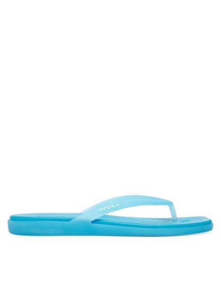 Crocs Japonki Miami Frosted Flip 211474 Niebieski. Niebieskie klapki damskie Crocs, bez wzorów, z tworzywa sztucznego, bez obcasa, bez zapięcia. Za 179.99 zł.