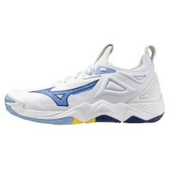 Buty sportowe Mizuno Wave Momentum 3 Siatkówka Białe. Białe obuwie sportowe casual damskie Mizuno, z syntetyku, bez zapięcia. W wyprzedaży za 573.40 zł.