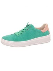 Legero Skórzane sneakersy "Rejoise" w kolorze zielonym rozmiar: 41,5. Zielone obuwie sportowe damskie Legero, bez zapięcia. Za 228.95 zł.