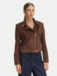 Armani Exchange Kurtka skórzana XW001924 AF21549 U6136 Brązowy Regular Fit. Brązowe kurtki damskie Armani Exchange, l, bez wzorów, ze skóry, bez kaptura. Za 2,179.00 zł.