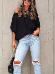 Milan Kiss Bluza w kolorze czarnym rozmiar: S. Czarne bluzy damskie Milan Kiss, s, bez wzorów, bez kaptura. Za 126.99 zł.