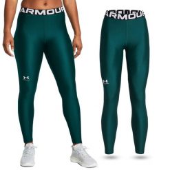 Legginsy treningowe damskie UNDER ARMOUR szybkoschnące termoaktywne. Zielone legginsy damskie Under Armour, xs, bez wzorów. W wyprzedaży za 120.82 zł.