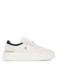 Tommy Hilfiger Sneakersy Th Satin Platform Sneaker FW0FW09307 Écru. Obuwie sportowe damskie Tommy Hilfiger, ze skóry, bez zapięcia. Za 529.99 zł.