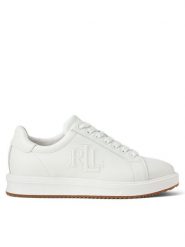 LAUREN RALPH LAUREN Sneakersy Ainsley Sk Ltl 802959228001 Biały. Białe obuwie sportowe damskie Lauren Ralph Lauren, ze skóry, bez zapięcia. Za 419.99 zł.