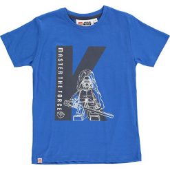 Koszulka w kolorze niebieskim. Niebieskie t-shirty i koszulki chłopięce Lego Wear Fashion, z bawełny, z okrągłym kołnierzem. W wyprzedaży za 35.95 zł.