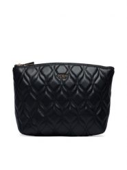 Guess Kosmetyczka Maxine Travel TWQN97 33965 Czarny. Czarne torebki klasyczne damskie Guess, ze skóry, bez dodatków. Za 214.99 zł.