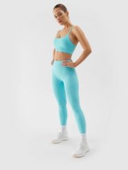 4F Legginsy treningowe szybkoschnące damskie - niebieskie XL. Niebieskie legginsy sportowe damskie 4F, l, bez wzorów, z dzianiny, z podwyższonym stanem, na fitness i siłownię. W wyprzedaży za 69.99 zł.