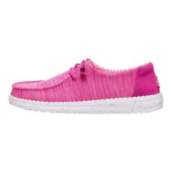 HeyDude Damskie Mokasyny Wendy Stretch Sox. Czerwone mokasyny damskie Hey dude, z materiału, bez obcasa. Za 259.00 zł.