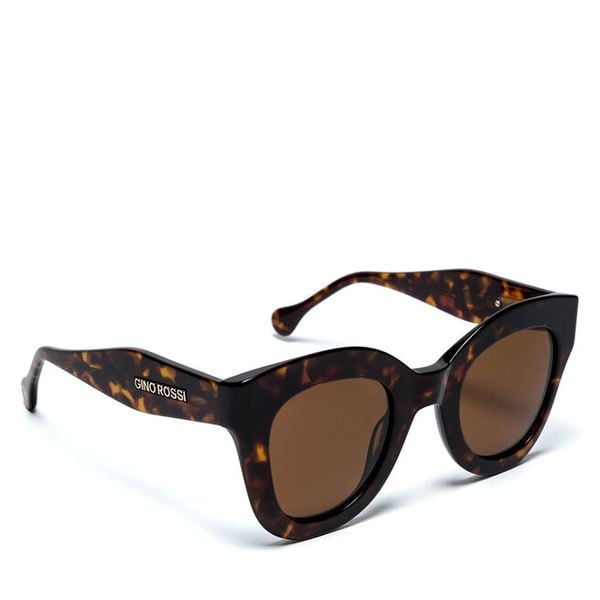 Okulary przeciwsłoneczne GINO ROSSI. Brązowe okulary przeciwsłoneczne damskie Gino Rossi. Za 55.99 zł.