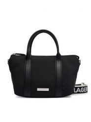 KARL LAGERFELD Torebka B4W30308 Czarny. Czarne torebki klasyczne damskie KARL LAGERFELD, z materiału, bez dodatków. Za 779.99 zł.