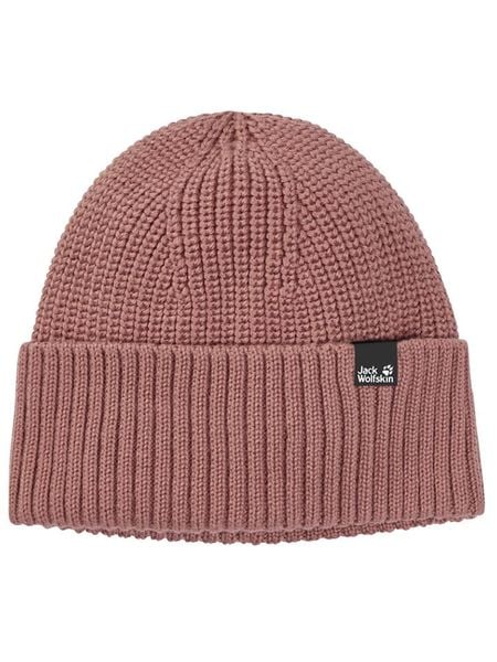 Jack Wolfskin Czapka beanie w kolorze jasnoróżowym rozmiar: onesize. Różowe czapki damskie Jack Wolfskin, bez wzorów, prążkowane. Za 65.85 zł.