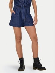 JDY Szorty materiałowe Kai 15321166 Granatowy Regular Fit. Niebieskie szorty damskie JDY, bez wzorów, z bawełny. Za 109.99 zł.