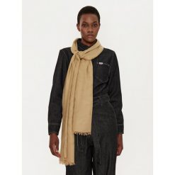 Szal Weekend Max Mara. Brązowe szaliki damskie Weekend Max Mara, bez wzorów. Za 399.99 zł.