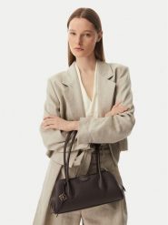 Calvin Klein Torebka Emblem Trio Pebble LV04F3743G Brązowy. Brązowe torebki klasyczne damskie Calvin Klein, ze skóry, bez dodatków. Za 649.99 zł.