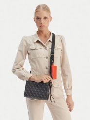 Guess Saszetka HMMILO P6157 Czarny. Czarne nerki i saszetki damskie Guess, z aplikacjami, ze skóry. Za 238.99 zł.